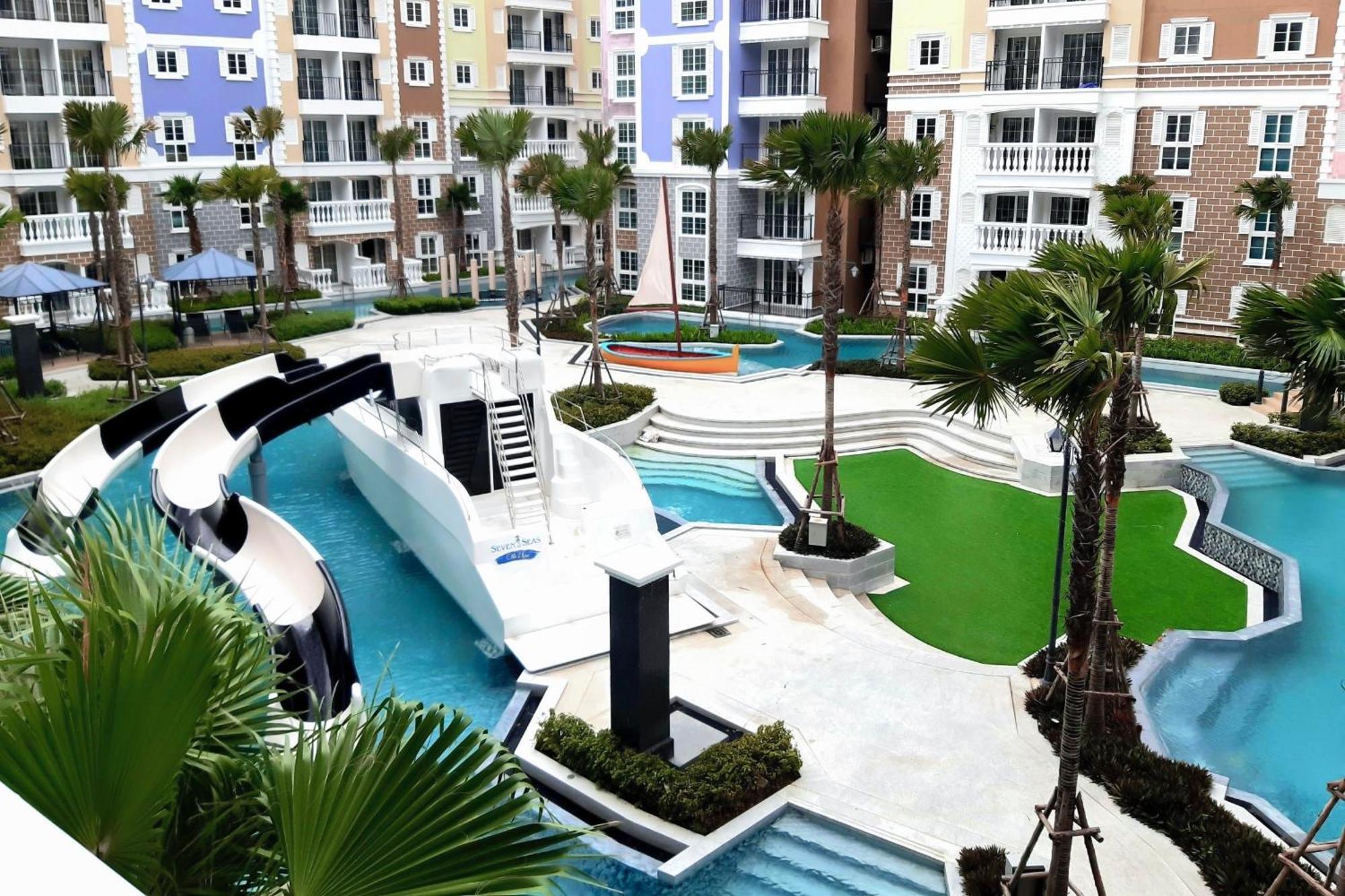 Seven Seas Cote D'Azur Jomtien Pattaya Amazing Pool Apartment Na Chom Thian Exterior foto