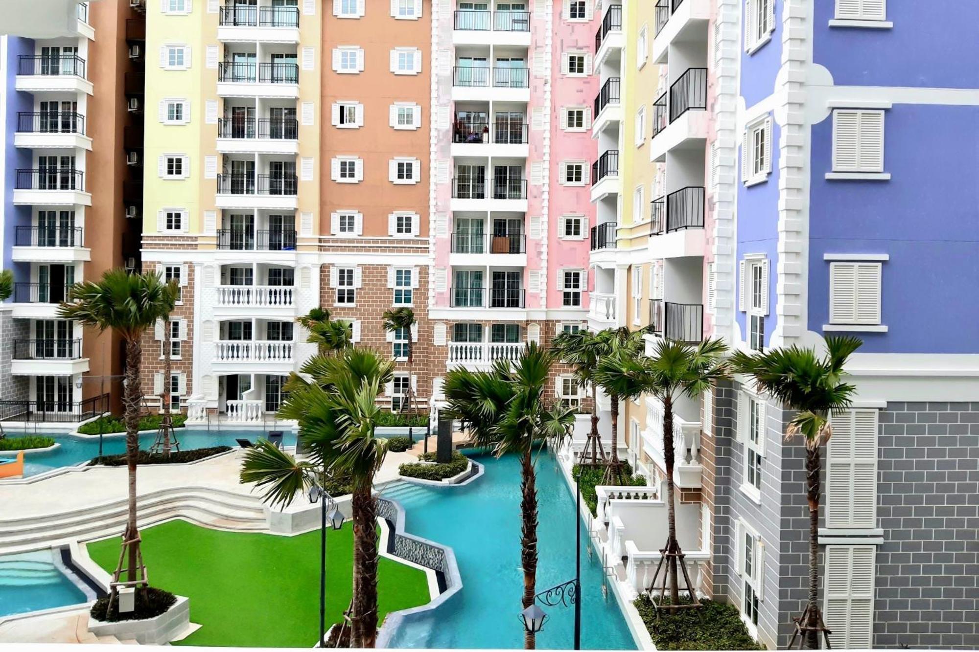 Seven Seas Cote D'Azur Jomtien Pattaya Amazing Pool Apartment Na Chom Thian Exterior foto
