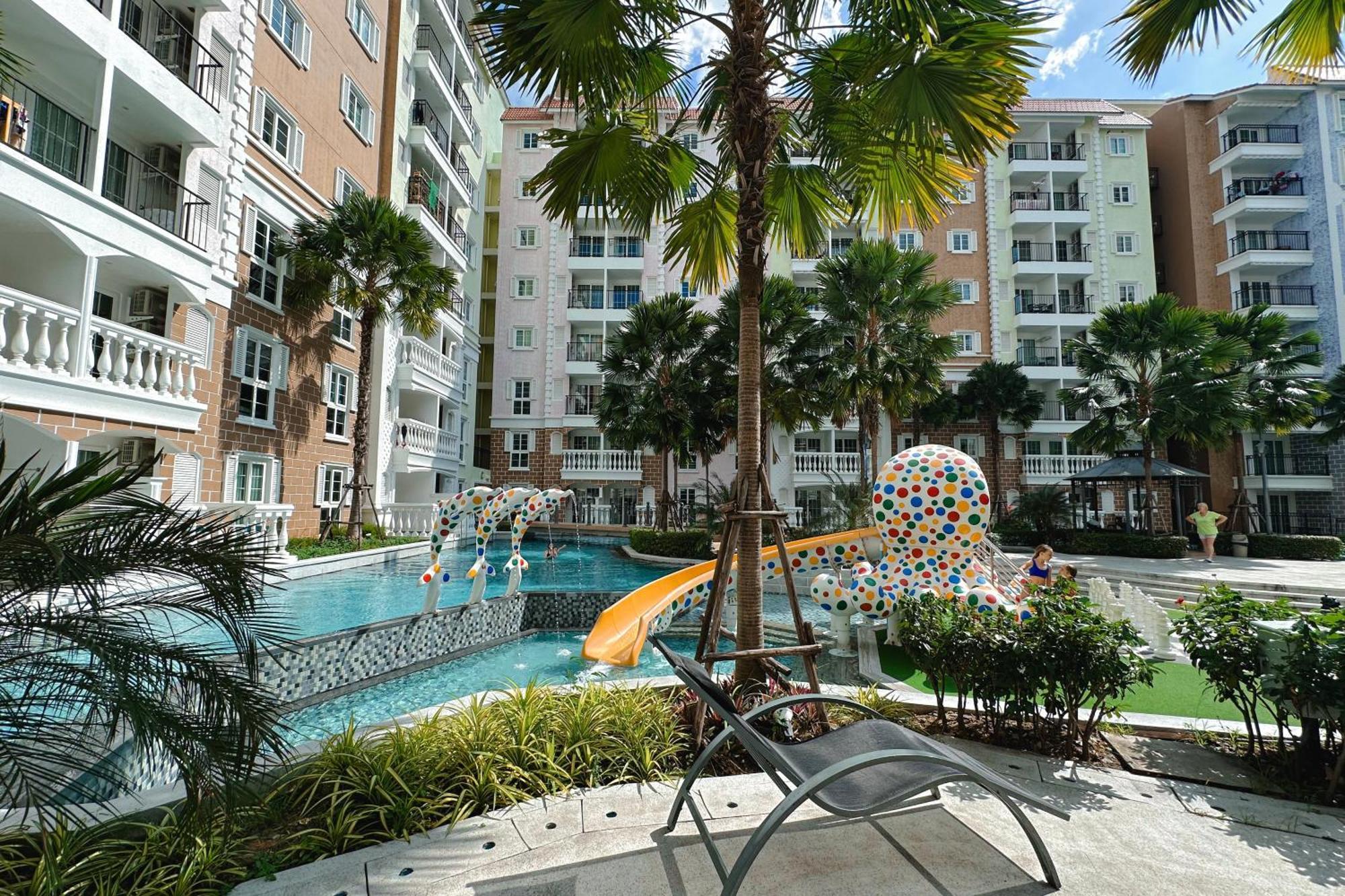 Seven Seas Cote D'Azur Jomtien Pattaya Amazing Pool Apartment Na Chom Thian Exterior foto